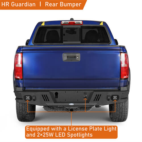 Off-Road Guardian Ⅰ Rear Bumper For 2015-2022 Chevy Colorado & GMC Canyon(Excluding ZR2 Models) - Ultralisk4x4