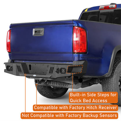 Off-Road Guardian Ⅰ Rear Bumper For 2015-2022 Chevy Colorado & GMC Canyon(Excluding ZR2 Models) - Ultralisk4x4