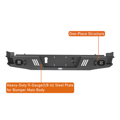 Off-Road Guardian Ⅰ Rear Bumper For 2015-2022 Chevy Colorado & GMC Canyon(Excluding ZR2 Models) - Ultralisk4x4
