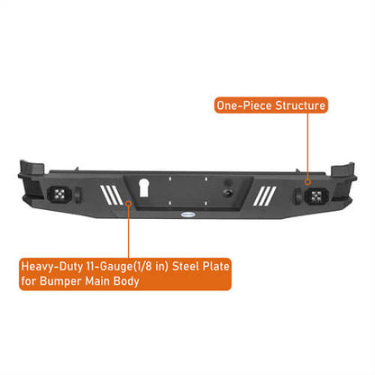 Off-Road Guardian Ⅰ Rear Bumper For 2015-2022 Chevy Colorado & GMC Canyon(Excluding ZR2 Models) - Ultralisk4x4