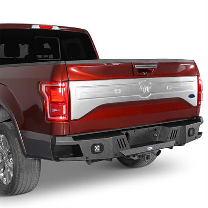 Off Road Rear Bumper w/ LED spotlights For 2015-2017  Ford F-150 - Ultralisk4x4-u8283-4