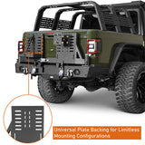 Off Road Rear Bumper 2020-2024 Jeep Gladiator JT - Ultralisk4x4-u7018s-11
