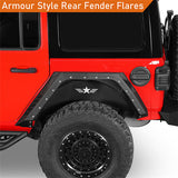 Off Road Rear Fender Flares For 2018-2024 Jeep Wrangler JL 4-Door - Ultralisk4x4-u3064-5