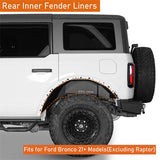 2021 2022 2023 Ford Bronco Rear Inner Fender Liners Off Road Parts - Ultralisk4x4 ul8915s 9