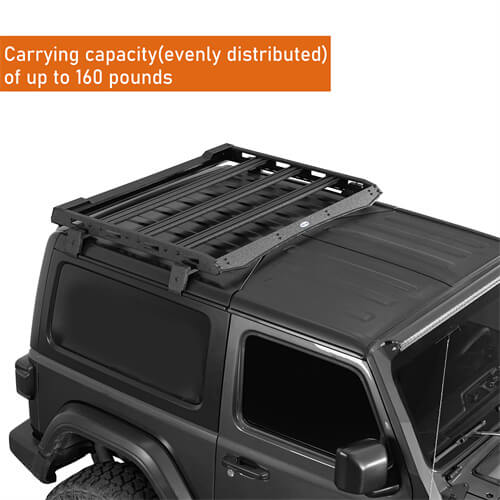 Aluminum Roof Rack Off-Road For 2018-2026 Jeep Wrangler JL ...