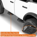 Off Road Side Hoop Steps Kit For 2021-2024 Ford Bronco 4-Door - Ultralisk4x4-u8930s-5