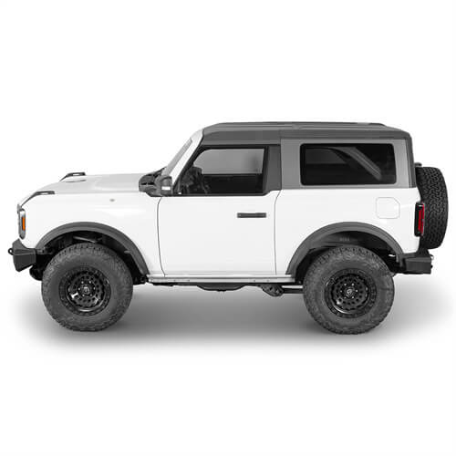 Off Road Side Hoop Steps Kit For 2021-2024 Ford Bronco 2-Door - Ultralisk4x4-u8931s-2