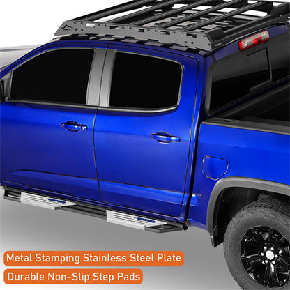 Off Road Nerf Side Step Bars For 2015-2024 Chevy Colorado Crew Cab & GMC Canyon Crew Cab - Ultralisk4x4 -u9104-7