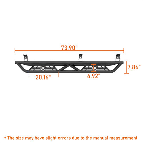 Off Road Nerf Side Step Bars For 2015-2025 Chevy Colorado Crew Cab & GMC Canyon Crew Cab - Ultralisk4x4