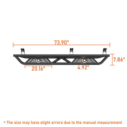 Off Road Nerf Side Step Bars For 2015-2025 Chevy Colorado Crew Cab & GMC Canyon Crew Cab - Ultralisk4x4