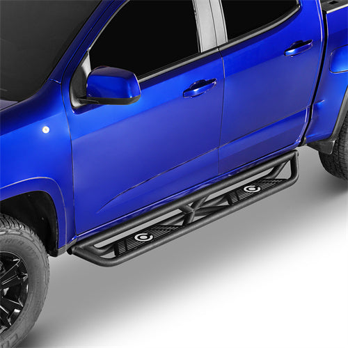 Off Road Nerf Side Step Bars For 2015-2025 Chevy Colorado Crew Cab & GMC Canyon Crew Cab - Ultralisk4x4