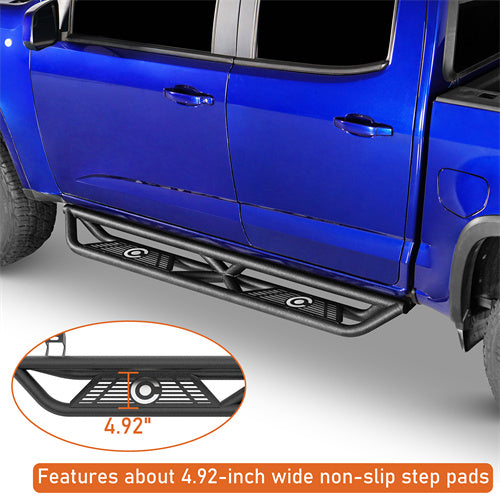 Off Road Nerf Side Step Bars For 2015-2025 Chevy Colorado Crew Cab & GMC Canyon Crew Cab - Ultralisk4x4