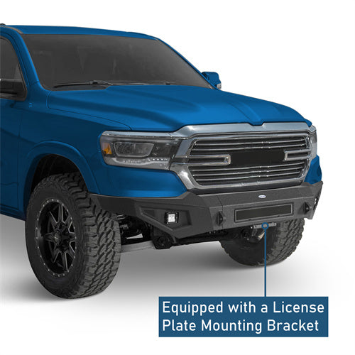 Offroad Front Bumper w/LED Spotlights (2019-2024 Dodge Ram 1500) - ultralisk4x4