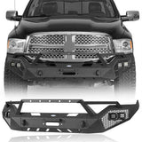 Off-Road Front Bumper w/ Winch Plate & Grill Guard (2013-2018 Ram 1500, Excluding Rebel) - Ultralisk4x4