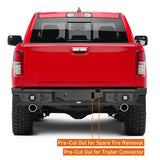 2019-2023 Dodge Ram Offroad Steel Rear Bumper w/License Plate Light - Ultralisk 4x4 ul6034 10