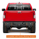 2019-2023 Dodge Ram Offroad Steel Rear Bumper w/License Plate Light - Ultralisk 4x4 ul6034 12