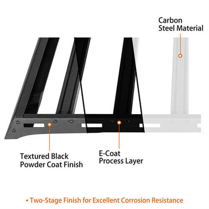Overland Aluminum Roof Rack For 1997-2006 Jeep Wrangler TJ Hardtop - Ultralisk4x4 -u1038s-11