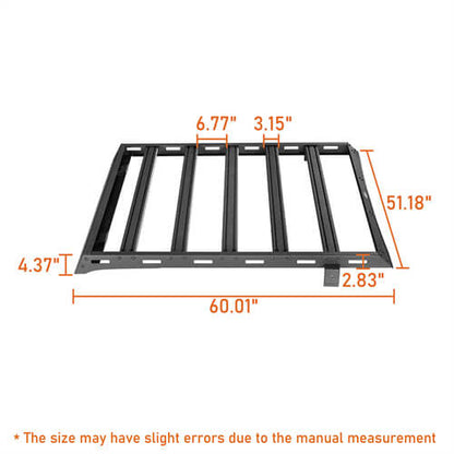 Overland Aluminum Roof Rack For 1997-2006 Jeep Wrangler TJ Hardtop(Excluding Unlimited) - Ultralisk4x4