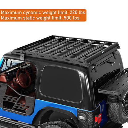 Overland Aluminum Roof Rack For 1997-2006 Jeep Wrangler TJ Hardtop - Ultralisk4x4 -u1038s-5