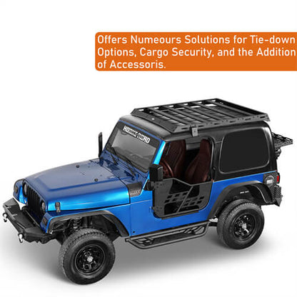 Overland Aluminum Roof Rack For 1997-2006 Jeep Wrangler TJ Hardtop - Ultralisk4x4 -u1038s-6
