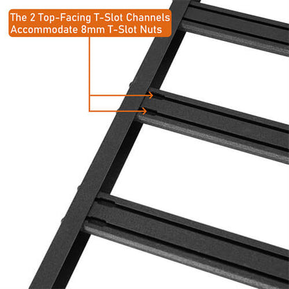 Overland Aluminum Roof Rack For 1997-2006 Jeep Wrangler TJ Hardtop - Ultralisk4x4 -u1038s-9