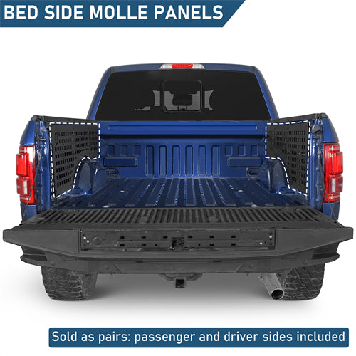Bed Side MOLLE Panels - Pairs For 2015-2025 Ford F-150 5.5ft Bed - Ultralisk4x4