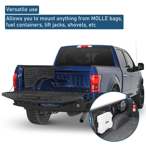 Bed Side MOLLE Panels - Pairs For 2015-2025 Ford F-150 5.5ft Bed - Ultralisk4x4