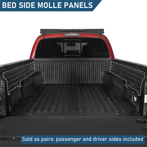 Bed Side MOLLE Panels - Pairs For 2005-2023 Toyota Tacoma 5ft Bed - Ultralisk4x4