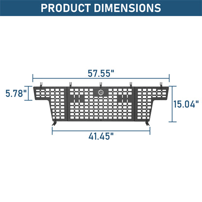 Front Bed MOLLE Panel For 2005-2023 Toyota Tacoma - Ultralisk4x4