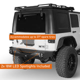 Climber Front Bumper & Different Trail Rear Bumper Combo Kit for Jeep Wrangler JK JKU 2007-2018  Ultralisk 4x4 ULB.2052+ULB.2030 11