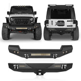 Full width Front Bumper & Rear Bumper Combo(07-18 Jeep Wrangler JK JKU) - Ultralisk 4x4
