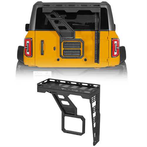 Tailgate Basket Rear Cargo Rack System For 2021-2025 Ford Bronco - Ultralisk4x4