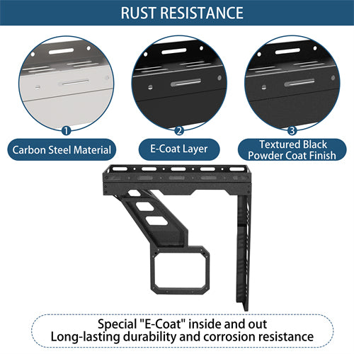 Tailgate Basket Rear Cargo Rack System For 2021-2025 Ford Bronco - Ultralisk4x4