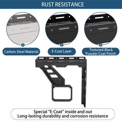 Tailgate Basket Rear Cargo Rack System For 2021-2025 Ford Bronco - Ultralisk4x4