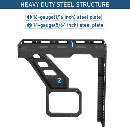 Tailgate Basket Rear Cargo Rack System For 2021-2025 Ford Bronco - Ultralisk4x4