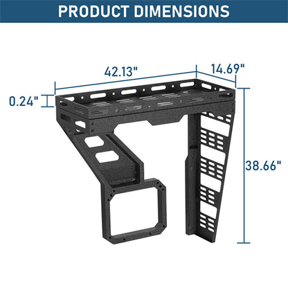 Tailgate Basket Rear Cargo Rack System For 2021-2025 Ford Bronco - Ultralisk4x4