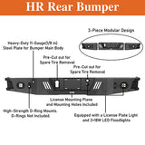 Ford F-150 Rear Bumper w/Lights & Towing Hooks for 2006-2014 Ford F-150 - ultralisk4x4 ULB.8204 14