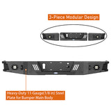 Ford F-150 Rear Bumper w/Lights & Towing Hooks for 2006-2014 Ford F-150 - ultralisk4x4 ULB.8204 8
