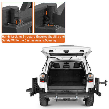 KarooCargo Rear Bumper w/ 5.3-Gallon Jerry Can Holder For 2010-2024 Toyota 4Runner - Ultralisk4x4