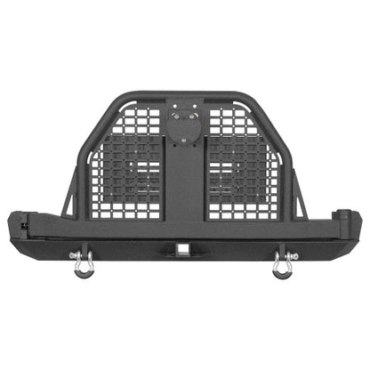 Road Trip Rear Bumper w/ Swing Out Tire Carrier & Foldable Table For 1984-2001 Jeep Cherokee XJ - Ultralisk4x4