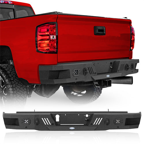 Rear Bumper For 2011-2019 Chevy Silverado 2500HD/3500HD & GMC Sierra 2500HD/3500HD - Ultralisk4x4