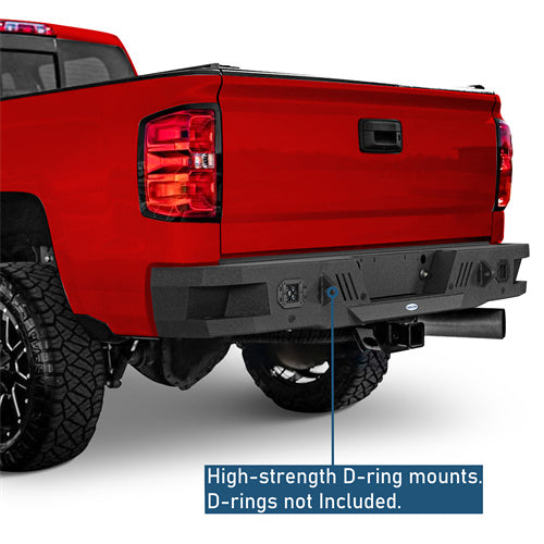 Rear Bumper For 2011-2019 Chevy Silverado 2500HD/3500HD & GMC Sierra 2500HD/3500HD - Ultralisk4x4