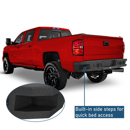 Rear Bumper For 2011-2019 Chevy Silverado 2500HD/3500HD & GMC Sierra 2500HD/3500HD - Ultralisk4x4