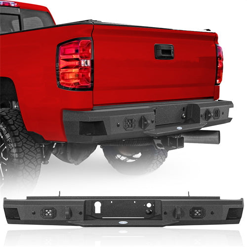 Rear Bumper For 2011-2019 Chevy Silverado 2500HD/3500HD & GMC Sierra 2500HD/3500HD - Ultralisk4x4