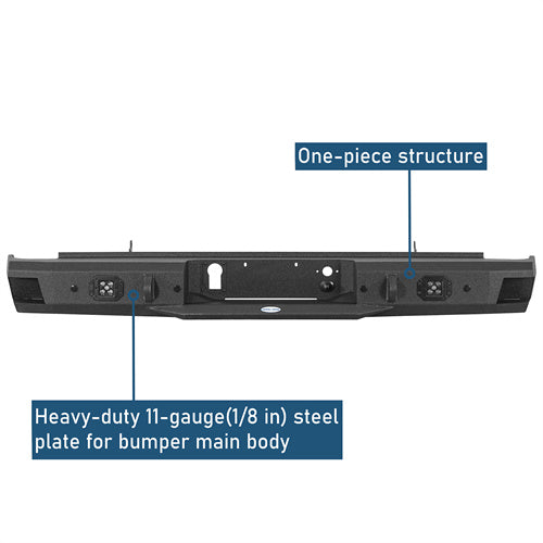 Rear Bumper For 2011-2019 Chevy Silverado 2500HD/3500HD & GMC Sierra 2500HD/3500HD - Ultralisk4x4