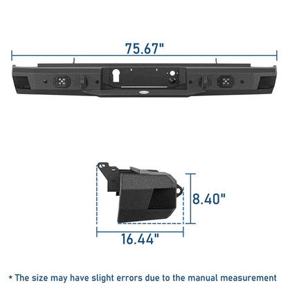Rear Bumper For 2011-2019 Chevy Silverado 2500HD/3500HD & GMC Sierra 2500HD/3500HD - Ultralisk4x4