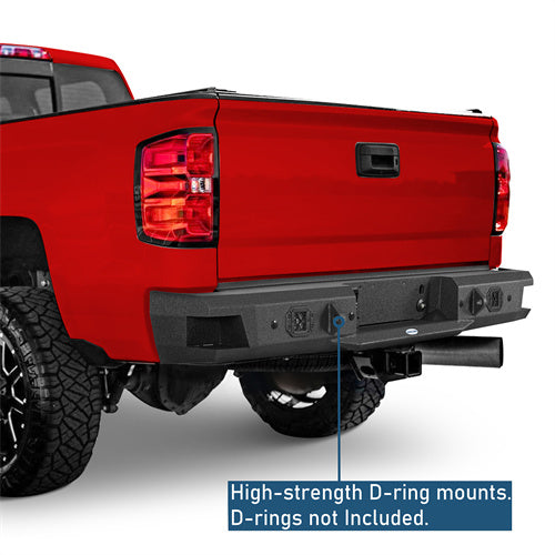 Rear Bumper For 2011-2019 Chevy Silverado 2500HD/3500HD & GMC Sierra 2500HD/3500HD - Ultralisk4x4