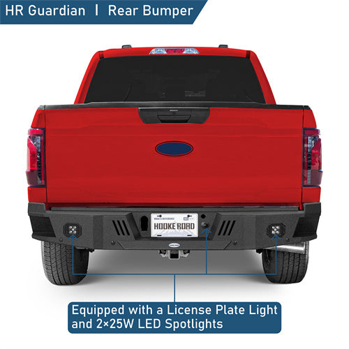 Off-Road Guardian I Rear Bumper For 2021-2025 Ford F-150(Excluding Raptor & Tremor) - Ultralisk4x4