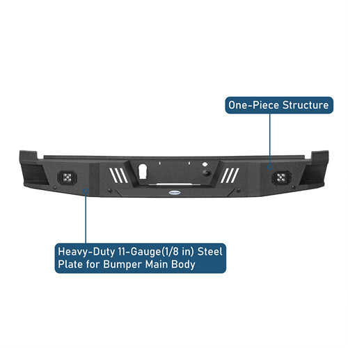 Off-Road Guardian I Rear Bumper For 2021-2025 Ford F-150(Excluding Raptor & Tremor) - Ultralisk4x4
