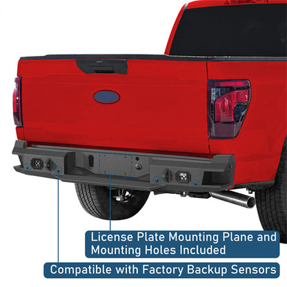 Aftermarket Rear Bumper For 2021-2025 F-150 (Excluding Raptor & Tremor) - Ultralisk4x4